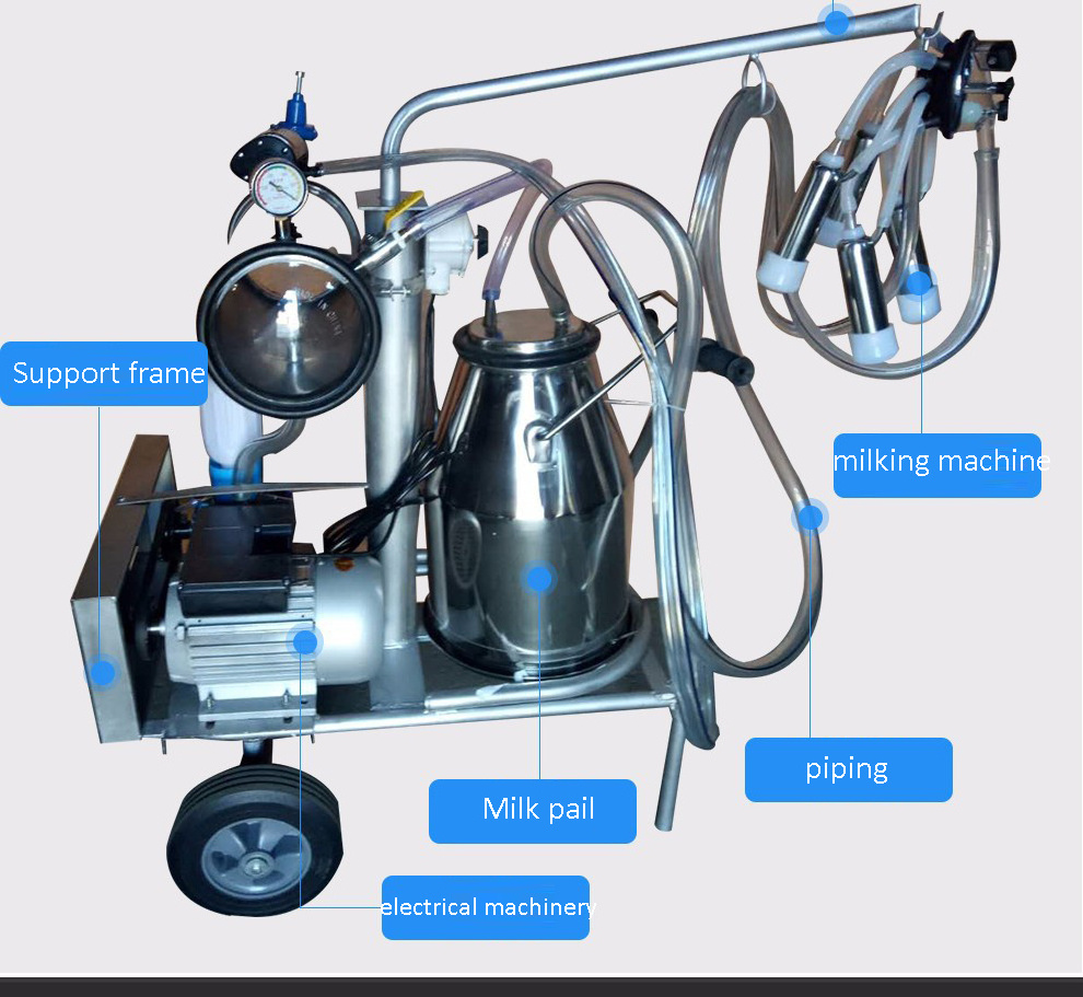 Multifunctional Pulsation Portable Electric Cow Milking Machine