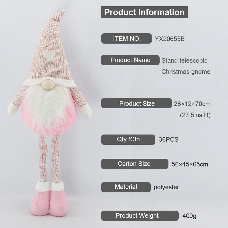 Hot Sale Christmas Gnome Plush Elf Long Legs Faceless Doll Merry Indoor Outdoor Christmas Toy Decorations