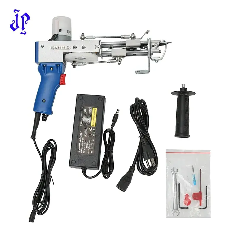 Electric Tufted Cloth Making 2in1 Hand Tufting Gun Portable Rug Weaving Machine Knitting Tool Tufting Gun