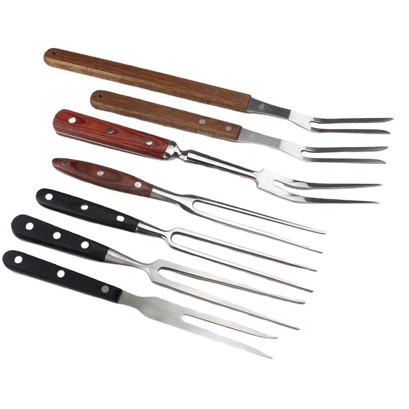 Meat Beef Tools Accessories Stainless Steel Portable Outdoor BBQ Tool Camping Cooking Grill Barbecue Fork