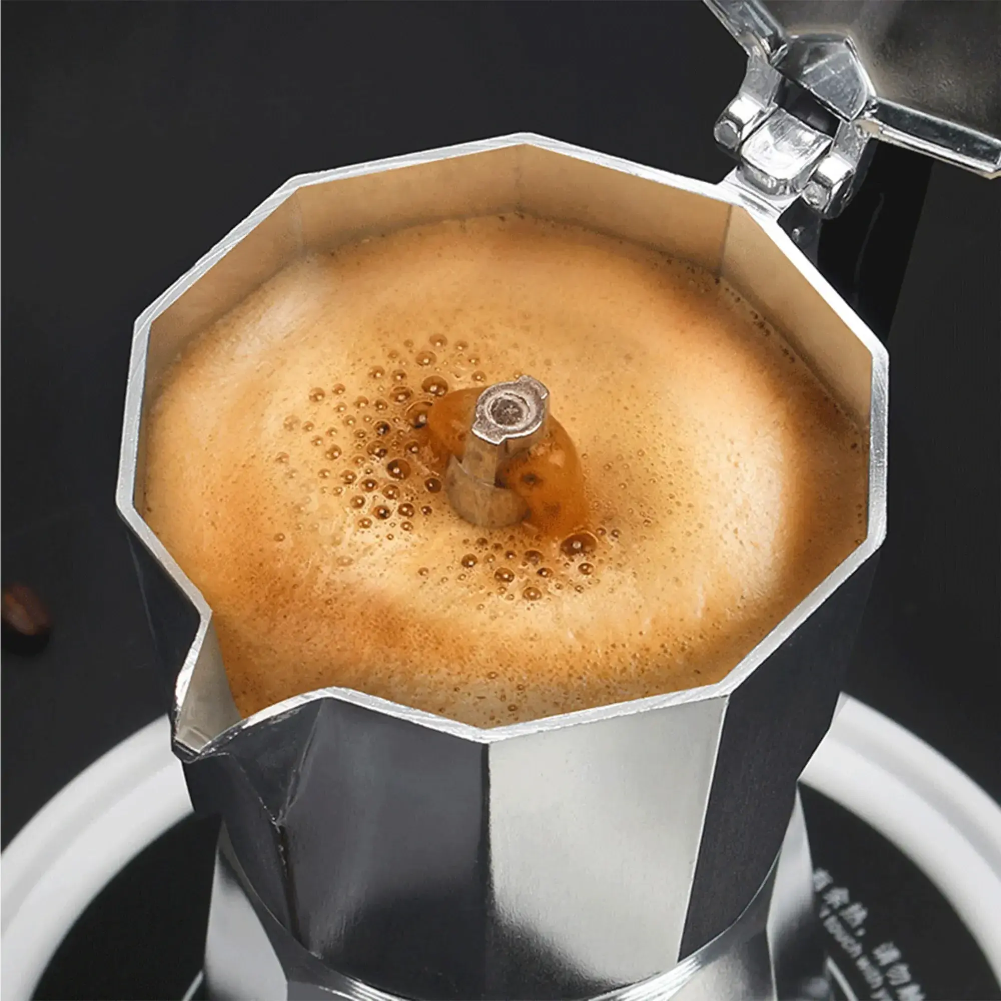 Stove Top Espresso Maker Moka Pot 3/6/9 Espresso Cup Cuban Coffee Maker Stove Metal Aluminum Customized Logo Color Box Simple