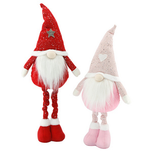 Hot Sale Christmas Gnome Plush Elf Long Legs Faceless Doll Merry Indoor Outdoor Christmas Toy Decorations