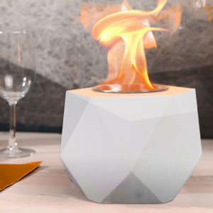 Wholesale Table Top Fireplace Table Top Ethanol Fire Pit Table Fire Pit Concrete Mini Fire Pit Lava Rock Tabletop Bowl