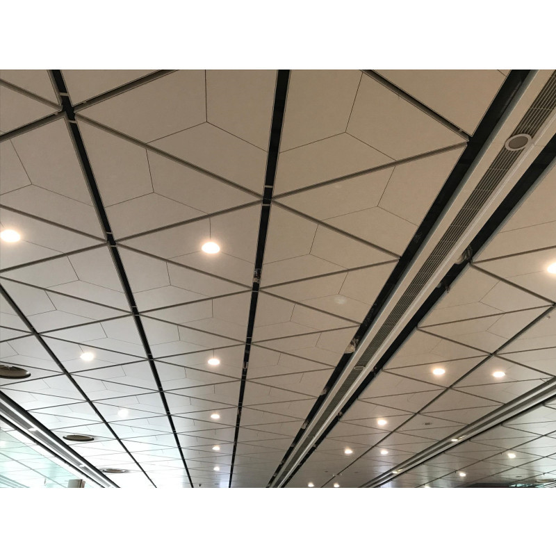 China supplier modern  aluminium ceiling panel metal suspended hexagonal clip-in ceiling