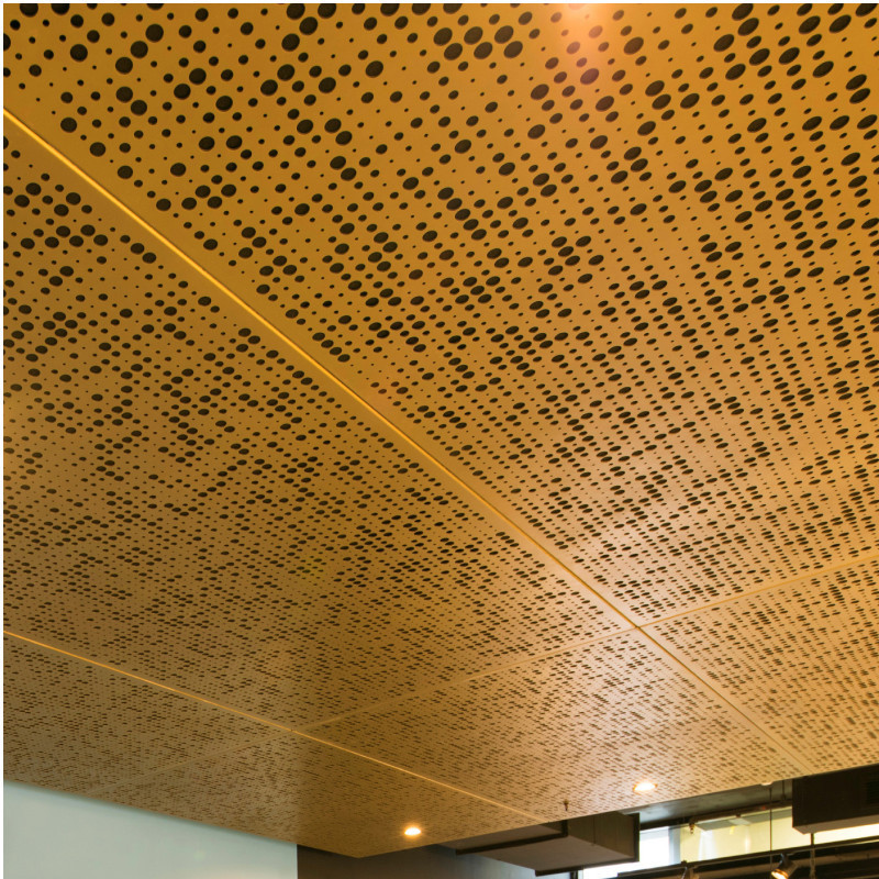 Perforated 3D Effect Stretch Ceiling for House Roof aluminum ceiling panels decoration