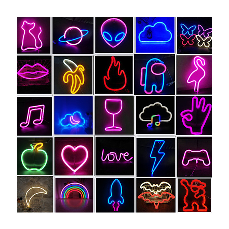 Wall Art Sign Bedroom Decoration Rainbow Hanging Fashion Custom Neon Sign Lights Night Lamp Led Neon Sign Light For Home Party