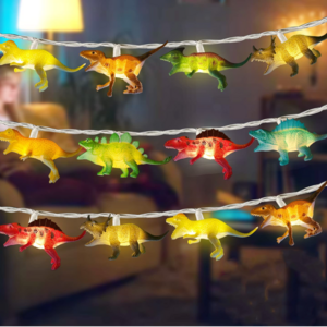 Supplier Vinyl Battery Operated Night Lights Led Dinosaur String Lights For Christmas Party Kids Room Garden Decoration Outdoor