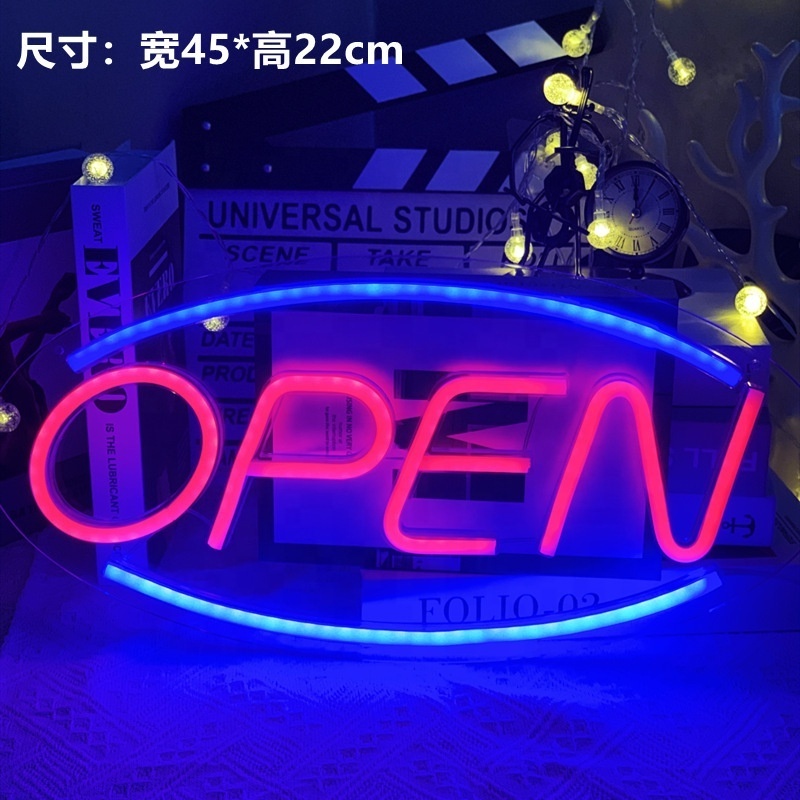 Waterproof Outdoor And Indoor Decoration Neon Led Store Open Sign Acrylic Neon Led Open Sign