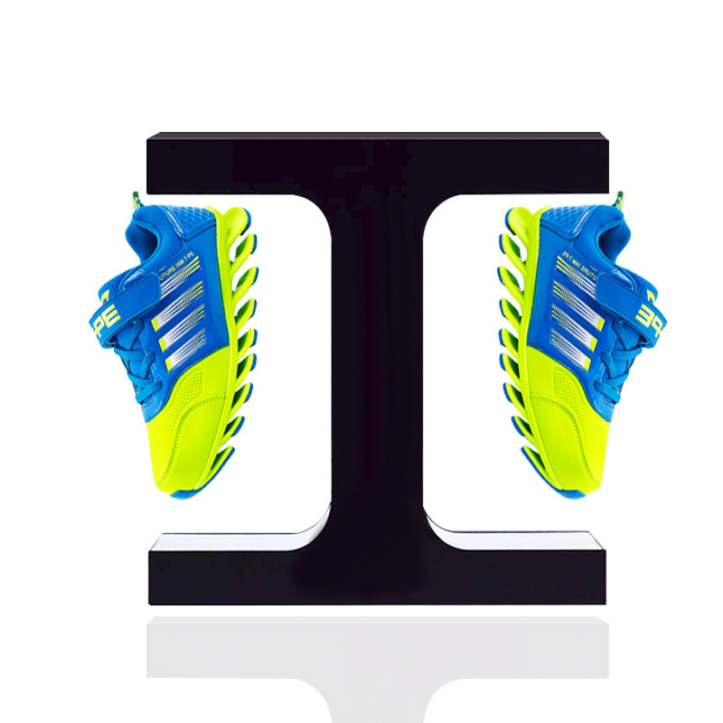 New Product Double Levitating Display Magnetic Floating Acrylic Sneaker Levitating  Display Racks  Floating Shoe Display