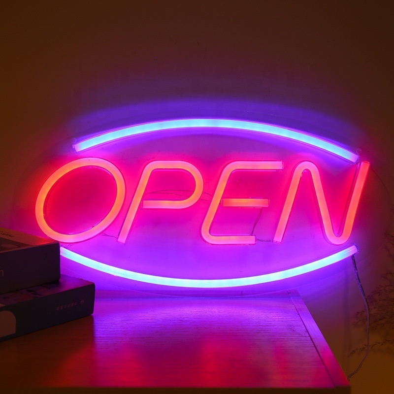 Waterproof Outdoor And Indoor Decoration Neon Led Store Open Sign Acrylic Neon Led Open Sign