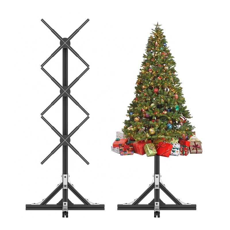 50 65cm 1x3 Human Height Multi Splicing Christmas Tree Advertising Led Display Holographic Video Wall 3D hologram Led Fan