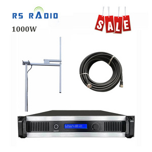 Free shipping 1KW Long Range FM Broadcast Transmitter 1000W emetteur radio fm 1000 watt for Church, Radio Station, Home