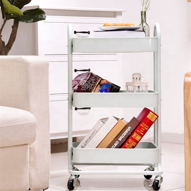 New Style Kitchen Cart Trolley With Easy Move Design For More Storage In Less Space