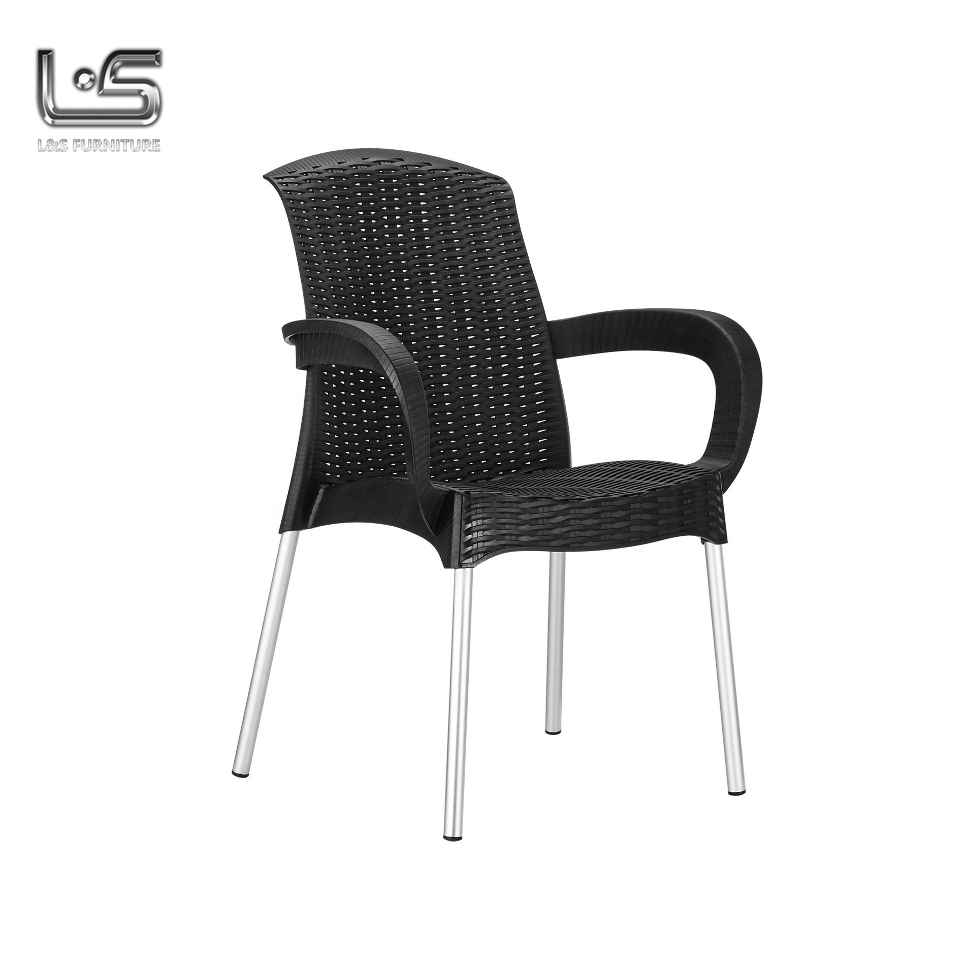 Plastic Garden Chairs With Metal Legs, Stackable Plastic Chairs For Sale