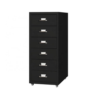 Office File Cabinet Under Desk 5/6 Drawers Storage Cabinet Home Metal Mobile Small Steel Filing Cabinet