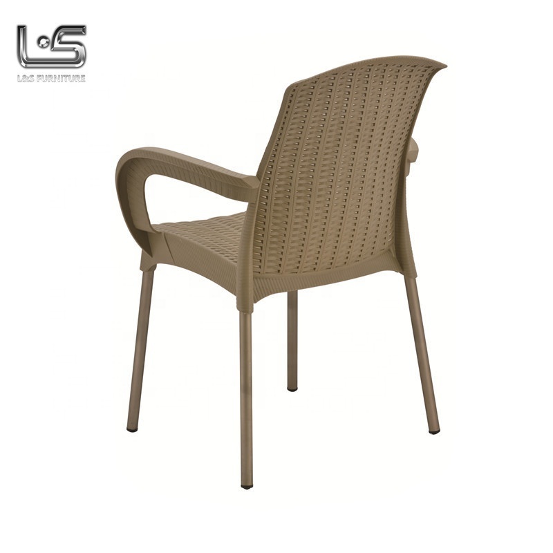 Plastic Garden Chairs With Metal Legs, Stackable Plastic Chairs For Sale