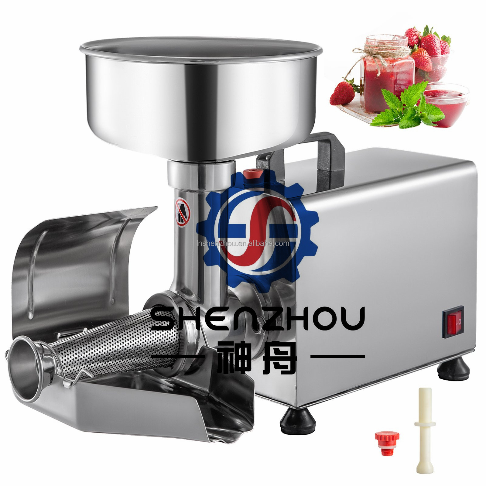 Electric tomato strainer mill press fruit juice extractor juicer paste sauce maker making machine