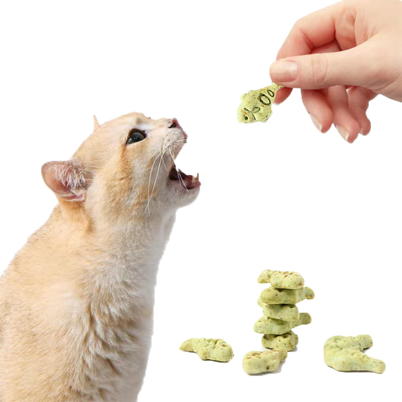 Catnip cookie Fish cookie Clean tooth cat grass grain molar stick snack fish cookie