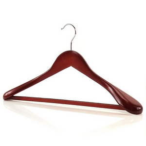 Inspring Wholesale Price Luxury Wooden Coat Suit Jacket Clothes Hanger for Garment Display