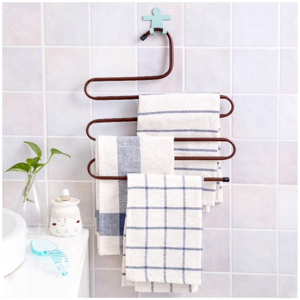 Inspring Multi Layers Metal Pant Slack Hangers - Closet Storage for Jeans Trousers Space Saver Storage Pant Rack