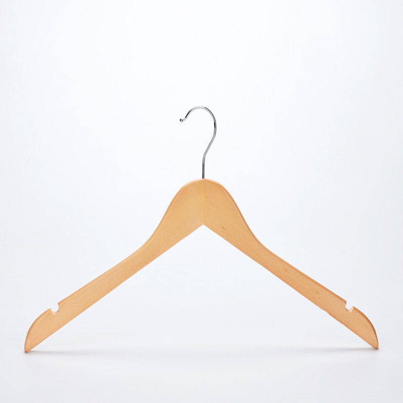 High quality personalized luxury wall mounted wood clothes hangers for garment display