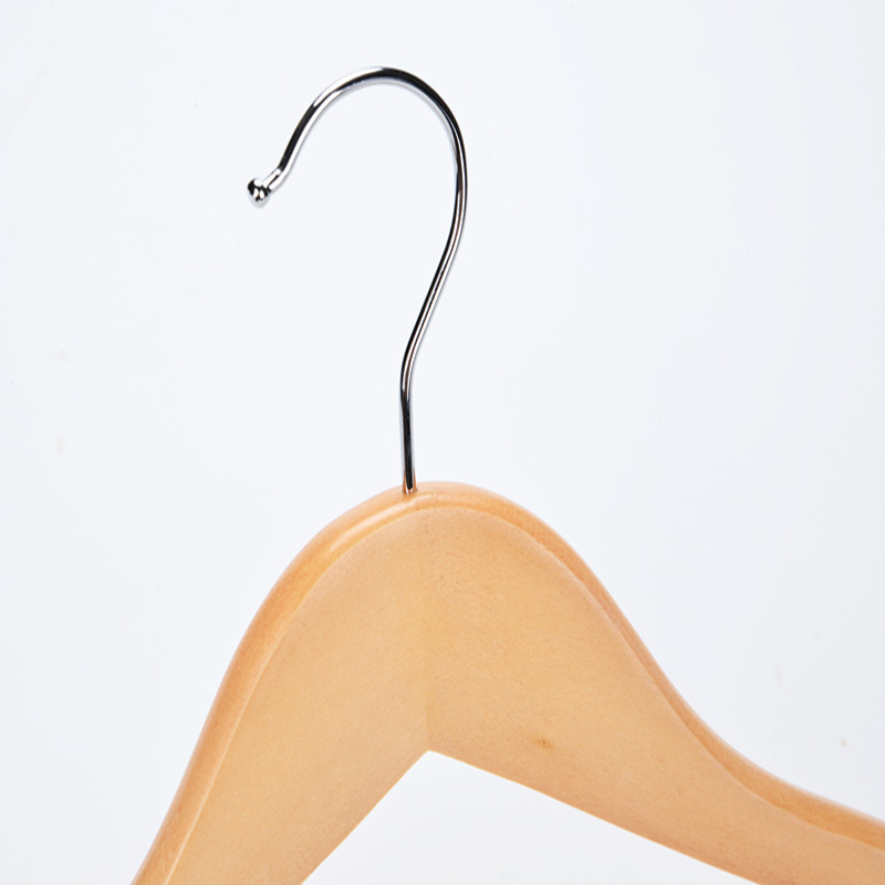 High quality personalized luxury wall mounted wood clothes hangers for garment display