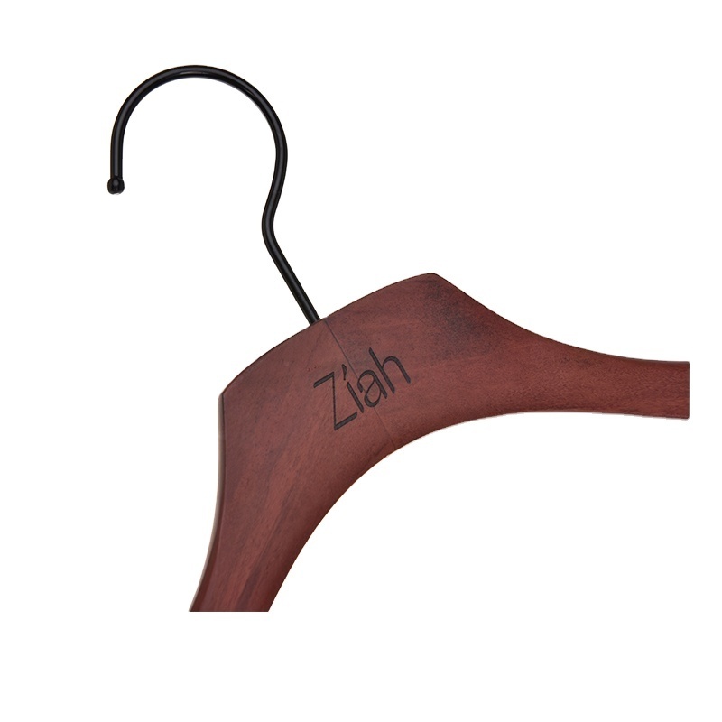 Inspring customized logo body hanger bikini clothes hanger wooden swimwear hanger