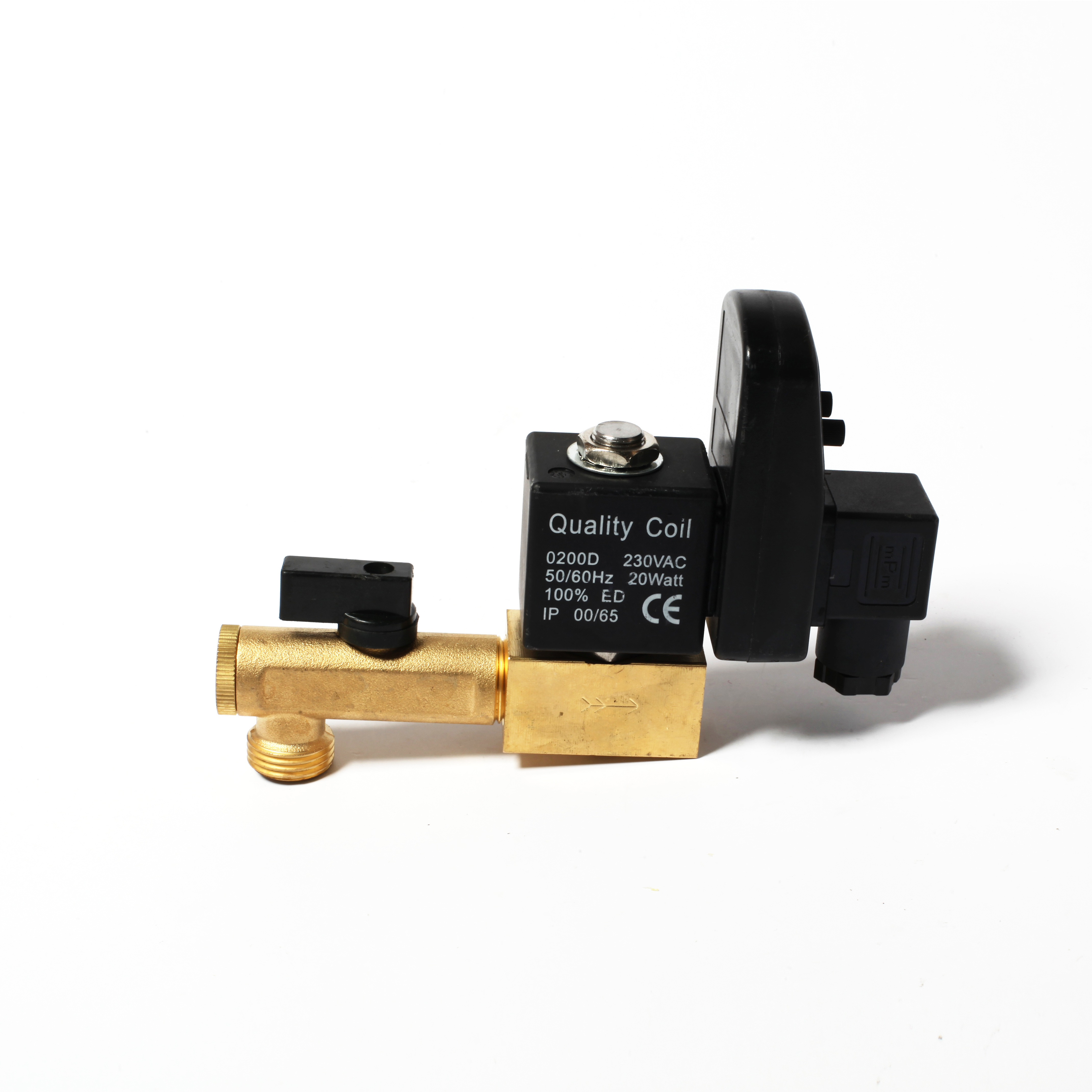 Good quality Hydraulic solenoid valve With Timer for gas Air Compressor Excellent Quality 1/2