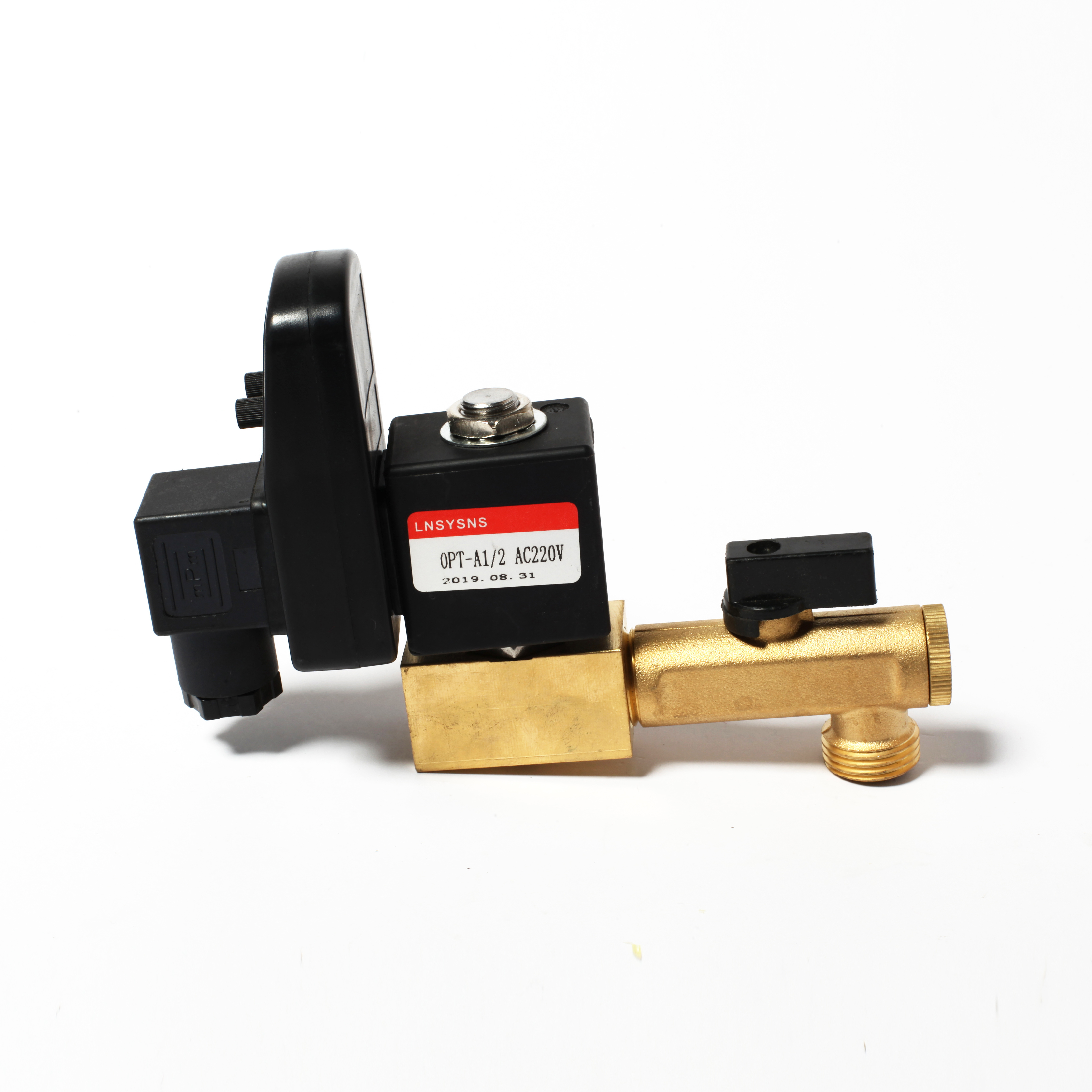 Good quality Hydraulic solenoid valve With Timer for gas Air Compressor Excellent Quality 1/2