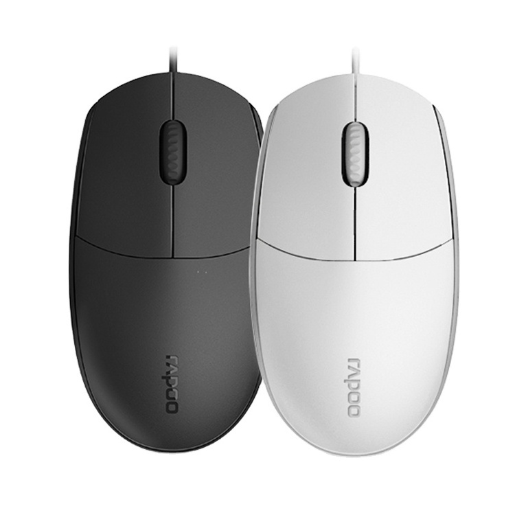 Rapoo N100 New Arrival Optical Ergonomic 3D Smooth 1600 DPI Business Office Cute Computer Wired USB Mouse