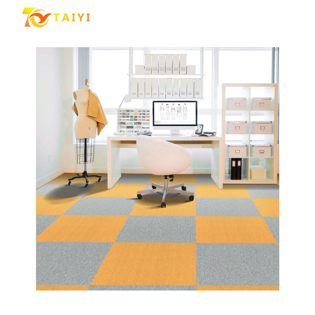 Polypropylene Carpet Office Commercial Carpet Tiles Corridor Exhibition carpet polyester squares