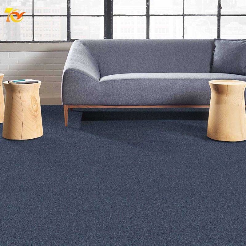 Commercial Luxury Carpets And Rugs Pvc Environmental Protection Bottom Back For Office Carpet Tiles For Home