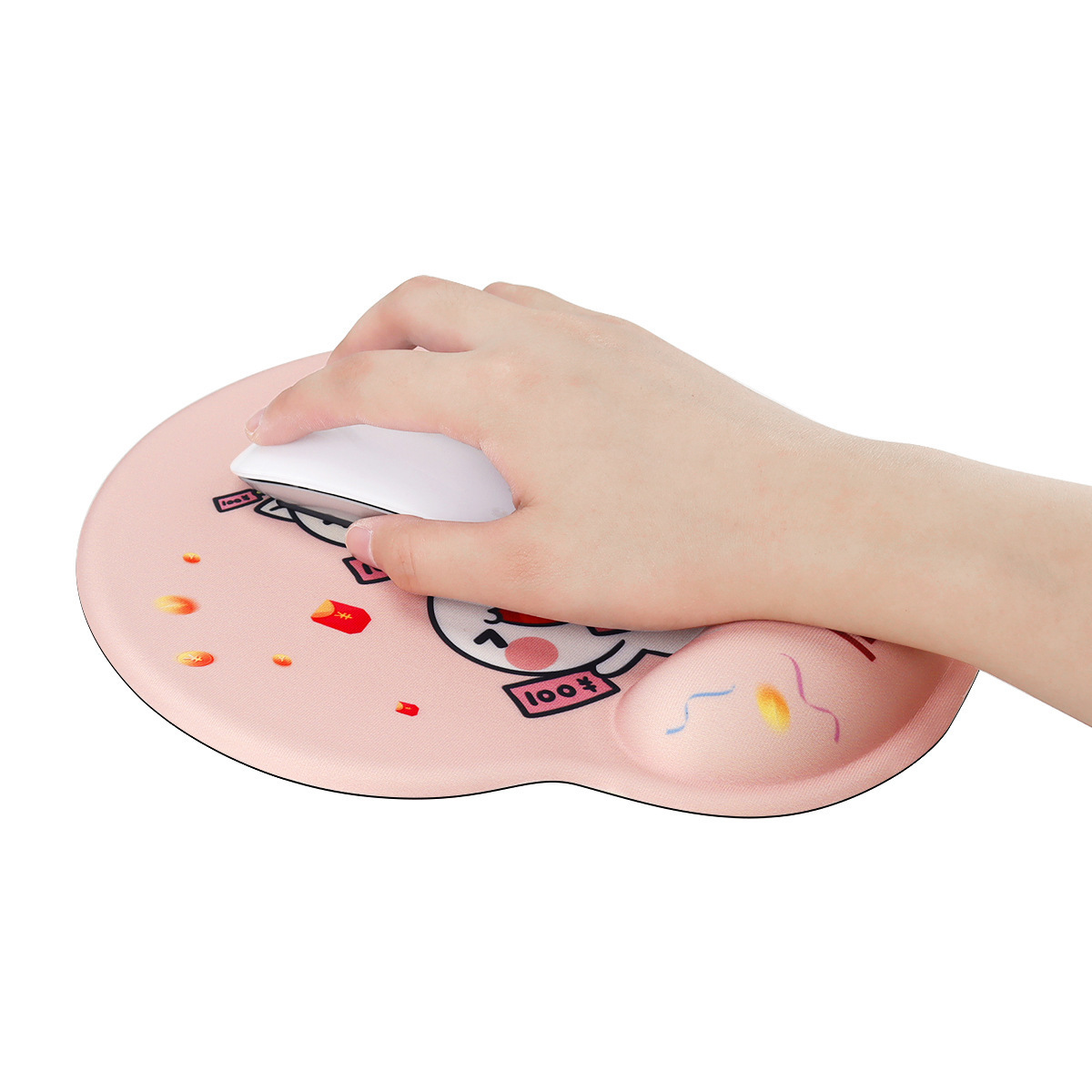 Custom  Mouse Pad with Gel Wrist Support 3D Funny Butt Anime Wrist Rest for Home Office