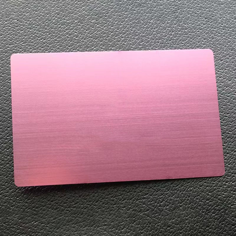 Custom Laser Engraving Metal Credit Cards Blank Standard Size 0.2mm Aluminum Business Card