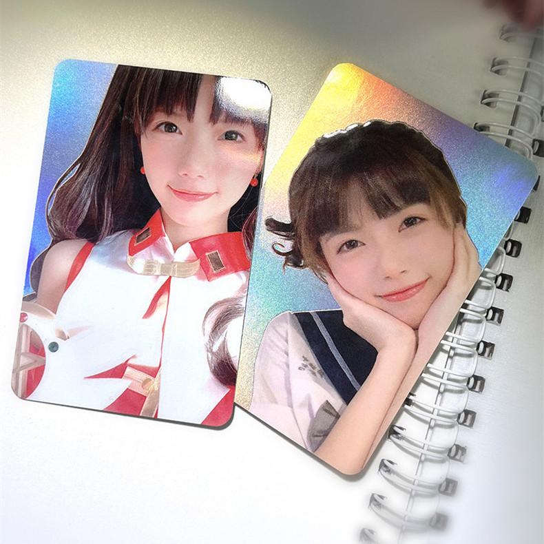 Custom Made Customized Personalized Holo Laser Photo Card | Kpop Holographic PC Gift