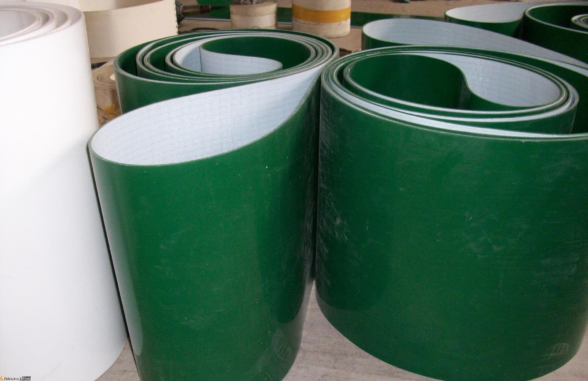 PVC Conveyor Belt Customized Flat Light Conveyor Belt Rubber Processing Suitable for Machinery Industry Packaging Industry Green