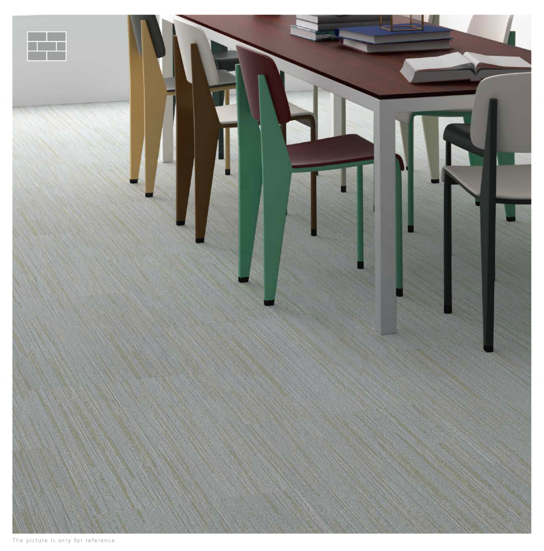 Dry back pvc lvt glue down vinyl plank flooring lvt floor with carpet grain