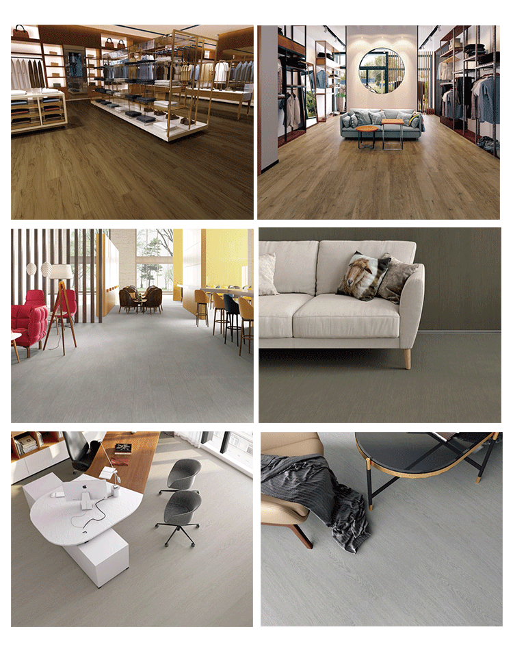 Wood Sticker Plastic Lvt Flooring Tiles Plank Luxury Pvc Click Dry Back Lvt Glue Down Vinyl Plank Flooring