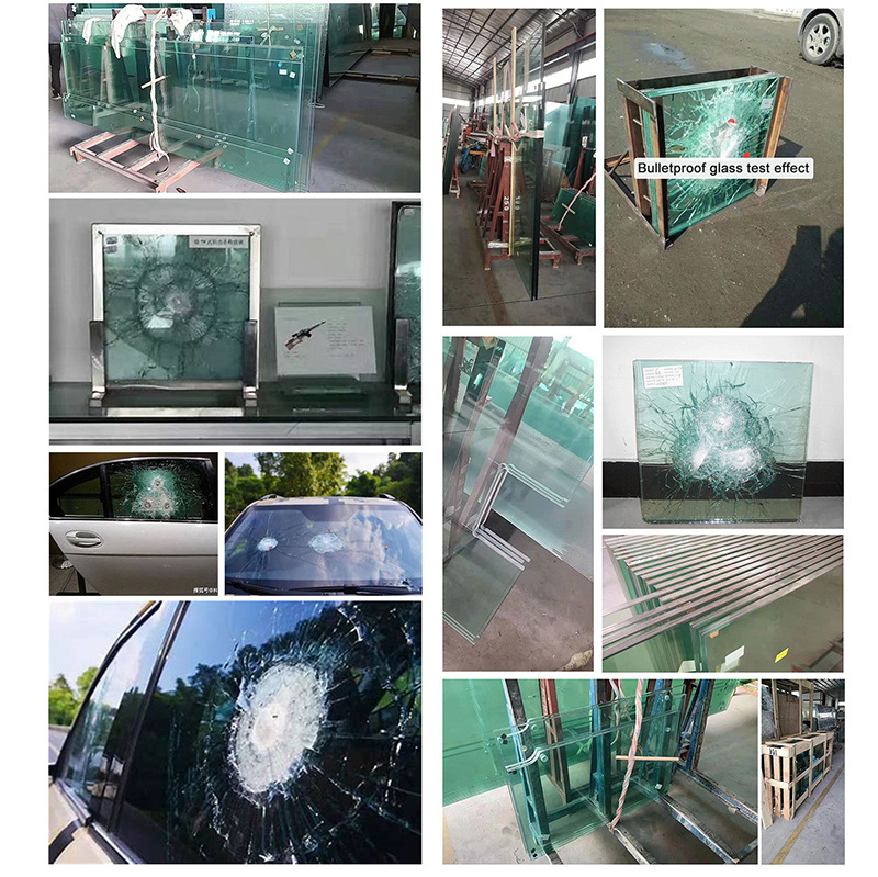 Professional Manufacture Cheap Car Window Bulletproof Glass 6.38mm Laminated Safety Glass Price For Sale