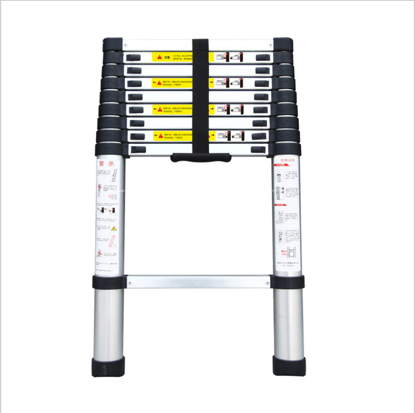 aluminum ladder with platform and workshelf