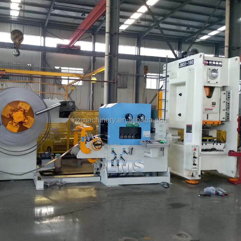 new 3 in 1 steel coil hydraulic uncoiler straightening feeder decoiling machine for blanking line, punching machine