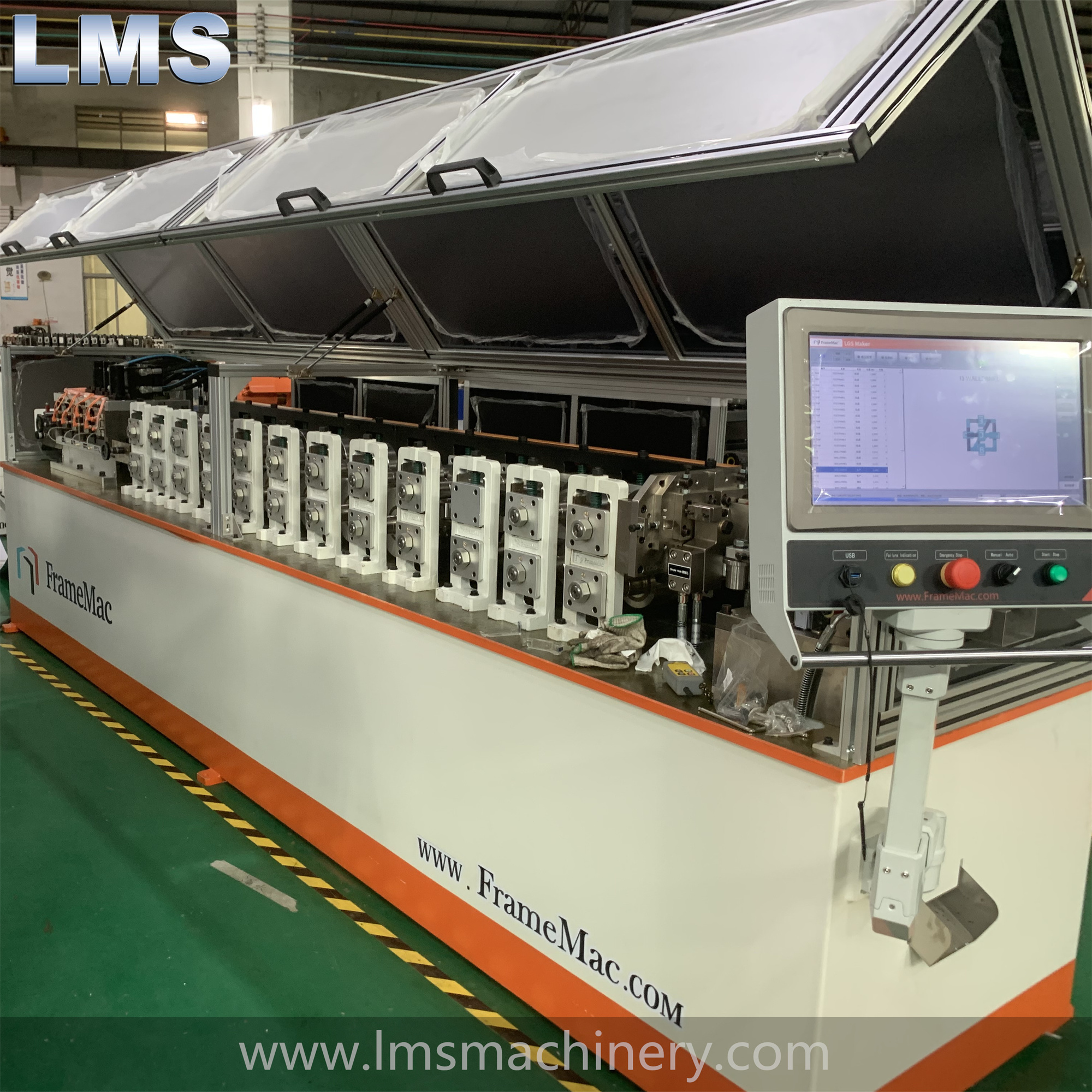 FrameMac C89 LGS C Stud Light Gauge Steel Villa House Structure Roll Forming Machine Villa Steel Frame Making Machine