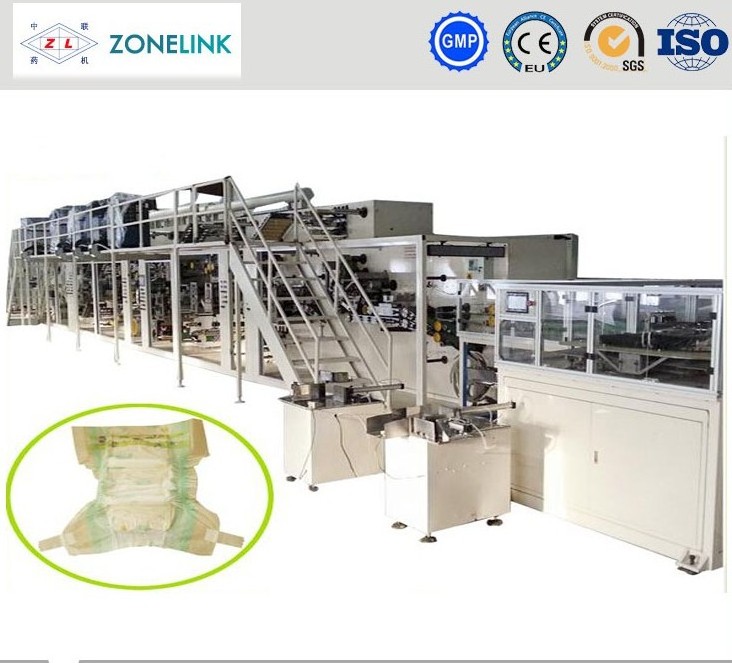 manufacturer of disposable diapers children stainless steel making machine