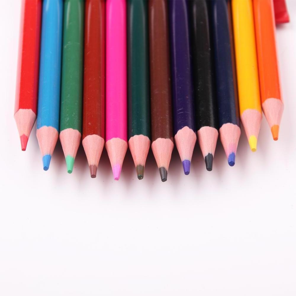 12pcs 7 inch recycled rainbow plastic pencil customized logo plastic color pencil recycled pencil