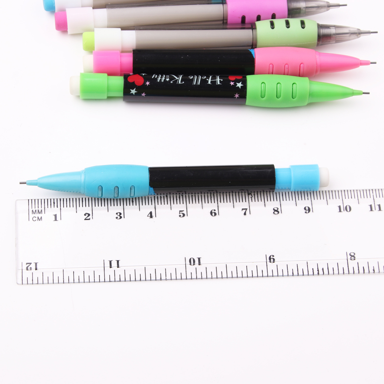 Plastic 0.5mm 0.7mm custom logo Mini mechanical pencil