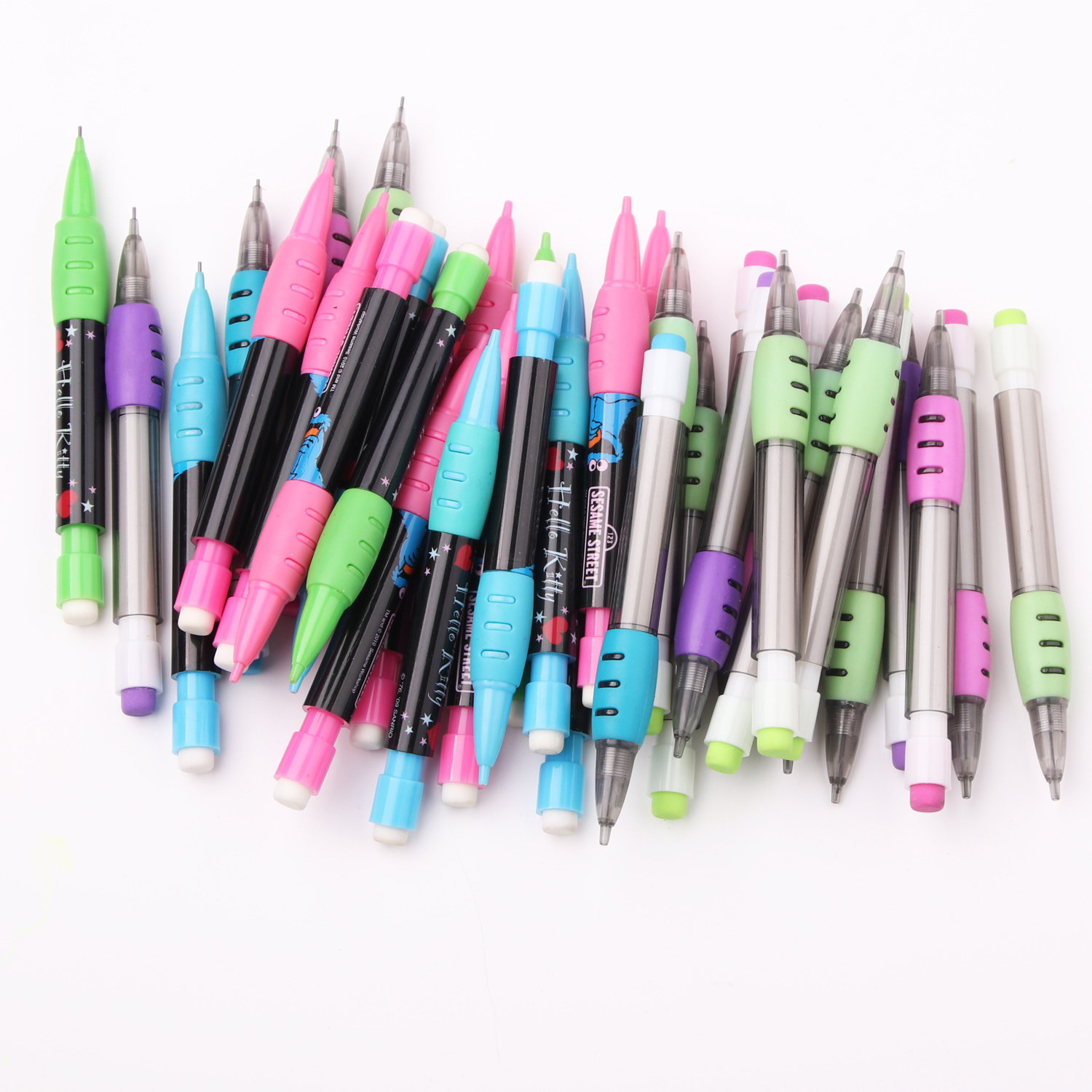 Plastic 0.5mm 0.7mm custom logo Mini mechanical pencil