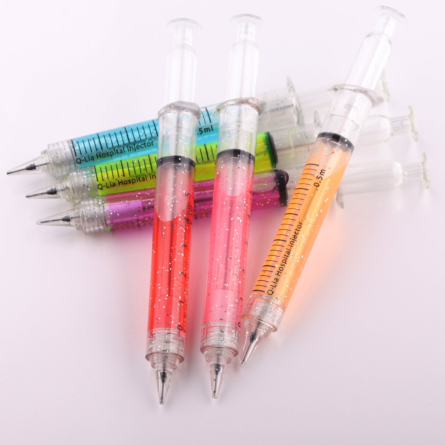 Promotional plastic syringe korean  japanese mechanical pencil