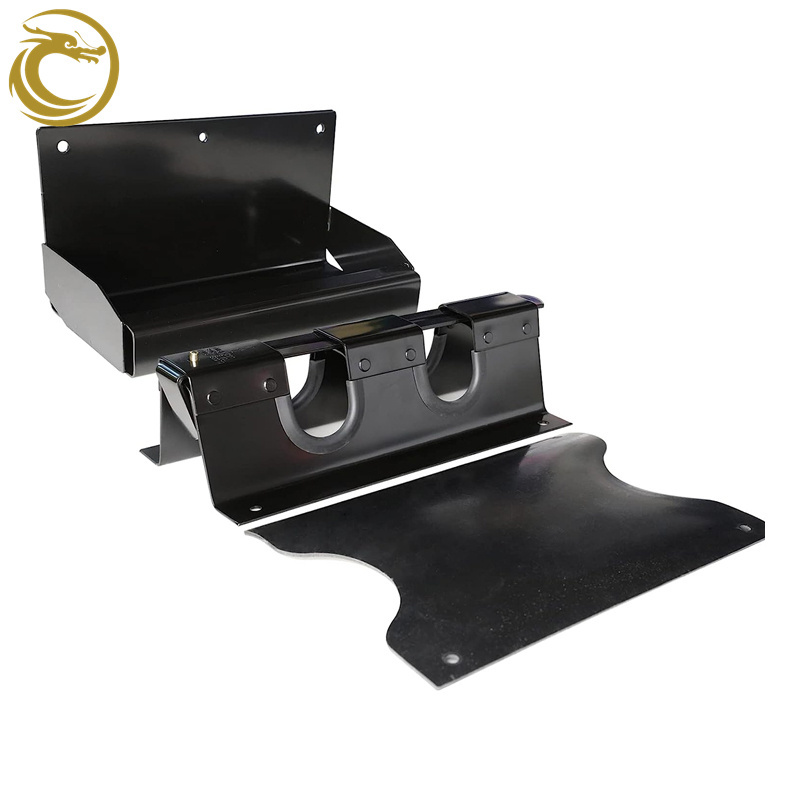 Black Powder Coating Double Holder for Cargo Bar Load Locks for Enclosed Trailer