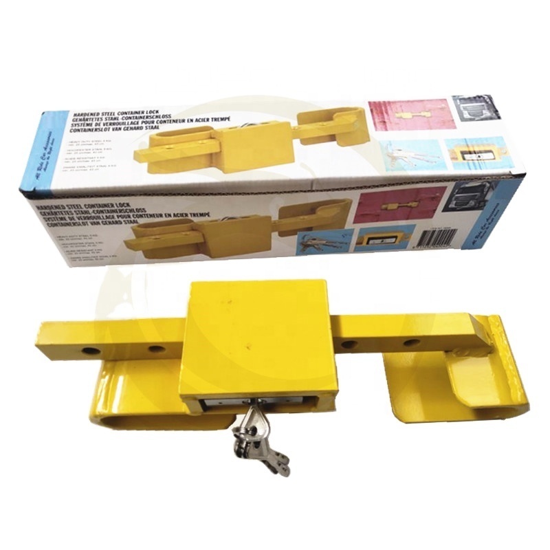 230MM-420MM Yellow Coated Steel Shipping Storage Container Truck Door Lock