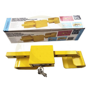 230MM-420MM Yellow Coated Steel Shipping Storage Container Truck Door Lock